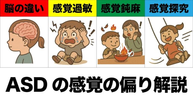 ASD（自閉スペクトラム症）の感覚過敏・感覚鈍麻とは？ 日常の「困りごと」の背景を理解する