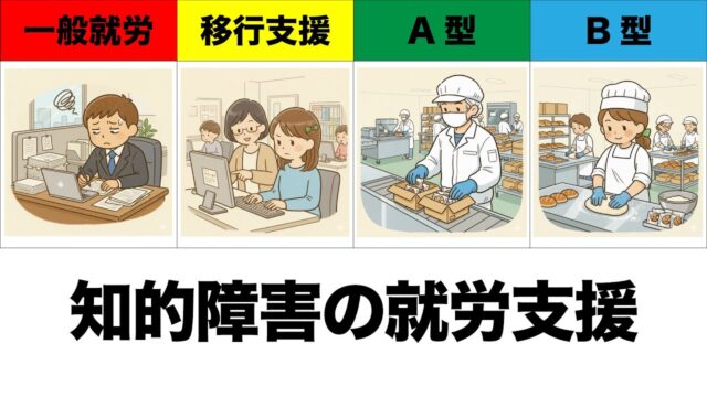 知的障害のある子の将来の「働く」を考える。一般就労と福祉的就労（A型・B型・移行支援）の違いと選び方を徹底解説