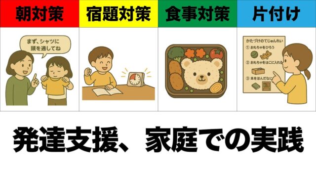 発達障害の子育てが楽になる「ちょっとした工夫」｜富山の指導員が教える日常生活5つの場面別支援