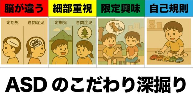 自閉スペクトラム症（ASD）の「こだわり」を徹底解説。